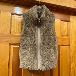 Armani Exchange faux fur sweater vest